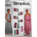 SIMPLICITY 9466 STUNNING TOPS-SKIRTS-WRAP SIZE14-16-18-20 COMPLETE-CUT TO 20-ZIPLOC