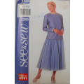 BUTTERICK 3289 TOP & SKIRT SIZES B 14-16-18 COMPLETE