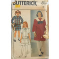 BUTTERICK 6975 GIRLS TOP & SKIRT SIZE 10 YEARS COMPLETE-ZIPLOC SEWING PATTERN