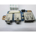 Proline W945LU 14` Notebook USB AND Audio Port Board 6-71-W94L8-D02