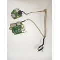 Dell Inspiron 17R 7720 USB Ethernet Port Board Set + Cable 0F15HR 0PW9W2