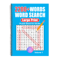 Word Search Book Puzzle Activity Adults Seniors Large Big Print Fun Pad A4 Volume 1