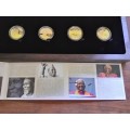 S A Nobel Laureate GOLD PROOFSET 4 x 1/4 Ounce GOLD Medallions **1 ounce gold**