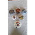 A collection of assorted trinket boxes
