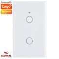 Smart Light Touch Switch 2 Gang | No Neutral Wire | WiFi Tuya Smart Life