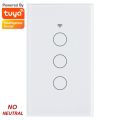 Smart Light Touch Switch 3 Gang | No Neutral Wire | WiFi Tuya Smart Life