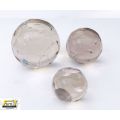 Set of 3 Cut Glass Paper Weights - Different sizes - Heavy