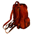 Vintage Handcrafted Leather Rucksack Backpack Bag