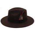 Panama fedora wide brim Sombrero beach summer cool Hat(Brown)