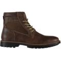 (MANCINI) Mens Elegant Laird semi- formal winter summer boots (Black and brown)