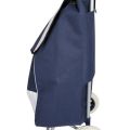 (FREE SHIPPING) Grocery Large Shopping Trolley Bag Push Foldable Grocery Luggage - Blue,Black