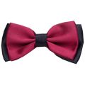 (A SET OF 4)Men's Fashion Tuxedo Satin Two tone Color Adjustable Wedding Bowtie Bow Tie