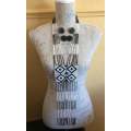 (FREE SHIPPING) cultural traditional zulu unisex Xhosa beaded tribal handmade ethnic tie necklace