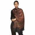 (FREE DELIVERY) Acrylic woven Silky Reversible Soft Paisley Pashmina Shawl Wrap Scarf W/Fringes