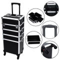 Toiletry cosmetics Makeup bag travel 4 in 1  Trolley Portable Professional Cosmetic Travel Org