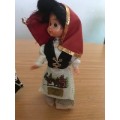 VINTAGE-EIGHT INTERNATIONAL COLLECTABLE SOUVENIR DOLLS IN GOOD CONDITION AND MOST HAVE ORIGIN LABELS