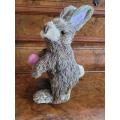 Two Beautiful straw Easter bunnies as good as new-unused