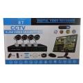 CCTV SURVEILLANCE KITS  - 4CHANNEL - 900 TVL COLOUR / IR OUTDOOR CAMS (3G & Internet remote viewing)