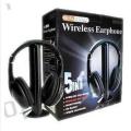 WIRELESS EARPHONES AUDIO---MP3---TV---PC---CD/DVD...5 in1 Set