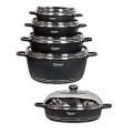 Elegant 10 Piece Dessini - Die Cast Aluminium Non Stick Cookware Set