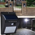 25 Led Solar Powered Pathway/Wall Light - PIR Motion Sensor