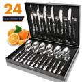 Beautiful 24 Piece Cutlery Set - Silver