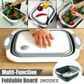 Foldable Cutting Board, Washing Bowl & Draining Basket - Multi Basket