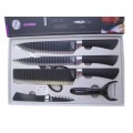 6Pc Non-Stick Knife set with New Anti-Slip Handle