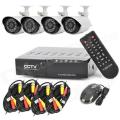 CCTV SURVEILLANCE KITS  - 4CHANNEL - 900 TVL COLOUR / IR OUTDOOR CAMS (3G & Internet remote viewing)