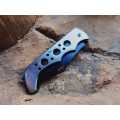 W68 Hunting Knife with Folding Blade - Non-slip Design - For Outdoors / Camping