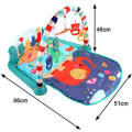 Baby Play Gym Piano Fitness Rack Mat - Blue & Purple