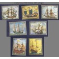 Paraguay.1972.Paintings of Old Warships  UHM  (set of 7)