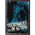Techniques of Acting  --  Ronald Hayman