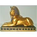 King Tut Sphinx - Amazing Detail - Made from Stone Resin - New with felt base 11 cm