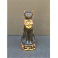 BAST - Black Ancient Egypt Egyptian Goddess Cat `Bastet` Stone-Resin Figurine Statue Miniature 10 cm