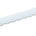 Prym Elastic fancy lace, 10mm, white / black, 2 meters