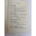 Soccer/Football Itinerary- 1953 Visit of the South-African Football Team to the UK