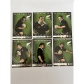 Rugby Cards - 11 * 1997 Ineda Scratch and Collect All Black Cards