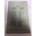 Rugby Programme - WP Colts vs Northern-Transvaal Colts 26/04/1967