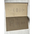 Cricket - 26/04/1935 Welcome Luncheon Menu: SA Cricket Team *SIGNED*