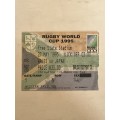Rugby Ticket - 1995 Rugby World Cup Game 06 Wales vs Japan 27/05/1995