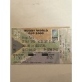 Rugby Ticket - 1995 Rugby World Cup Game 07 England vs Argentina 27/05/1995