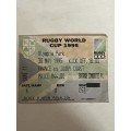 Rugby Ticket - 1995 Rugby World Cup Game 11 France vs Ivory Coast 30/05/1995