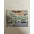 Rugby Ticket - 1995 Rugby World Cup Game 18 Australia vs Romania 03/06/1995
