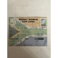 Rugby Ticket - 1995 Rugby World Cup Game 25 (QF) Ireland vs France 10/06/1995