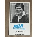 Rugby Card - Melk/Milk 1980 Rugby Card (Tommy du Plessis)