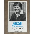 Rugby Card - Melk/Milk 1980 Rugby Card (Tommy du Plessis)