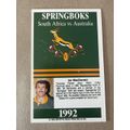 Rugby Card - 1992 Sports Deck Ian Macdonald