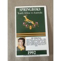 Rugby Card - 1992 Sports Deck Adri Geldenhuys