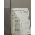 Rugby Itinerary - 1962 British Lions tour to South-Africa (Nr16 by Coca-Cola)